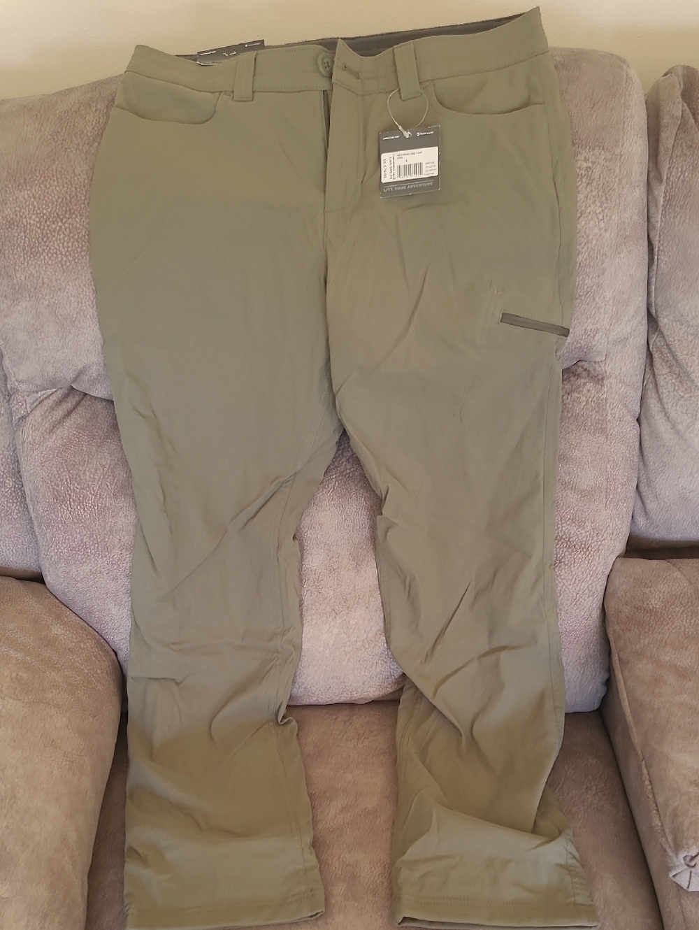 Eddie Bauer Olive Green Fleece Lined Pants